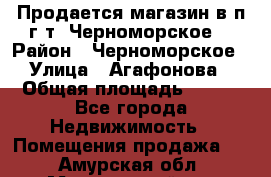 Продается магазин в п.г.т. Черноморское  › Район ­ Черноморское › Улица ­ Агафонова › Общая площадь ­ 100 - Все города Недвижимость » Помещения продажа   . Амурская обл.,Мазановский р-н